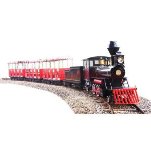 China Amusement Park Train Rides Fiberglass Material Customized Track Length on sale