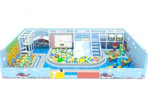 China Bule Color Theme Indoor Play Equipment Soft Play Structurers Play Centre Equipment on sale