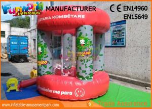 Wholesale Red PVC Tarpaulin Advertising Inflatables / Cash Machine Inflatable Money Booth from china suppliers