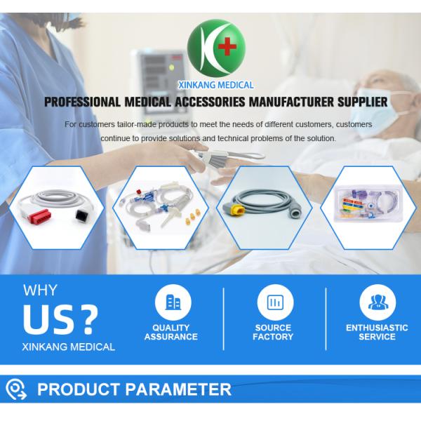 Medical Plastic Ecg Cables and Connectors Colorful for Hosiptal