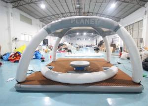 China DWF 20cm Thickness Inflatable Floating Platforms Dock Inflatable Water Floating Island Inflatable Aqua Banas on sale