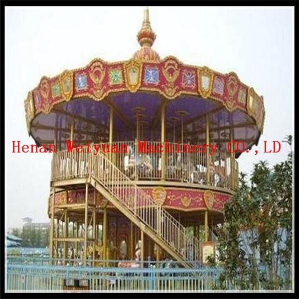 Quality double deck carousel two floor merry go round for sale for sale