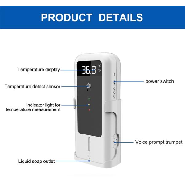 Wall Mounted Touchless Infrared Liquid Gel Hand Sanitizer