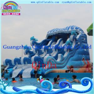 Wholesale Inflatable Funny Water Slide Wet Water Slide Water Pool Inflatable Slide from china suppliers