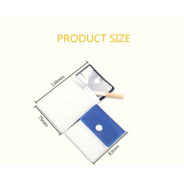 Compact Fireproof Portable Pocket Ashtray Ash Pouch 75*83mm