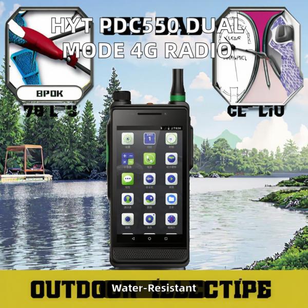 HYT PDC550 4G DMR Terminal IP68 Waterproof Walkie Talkie 7.4V 375g