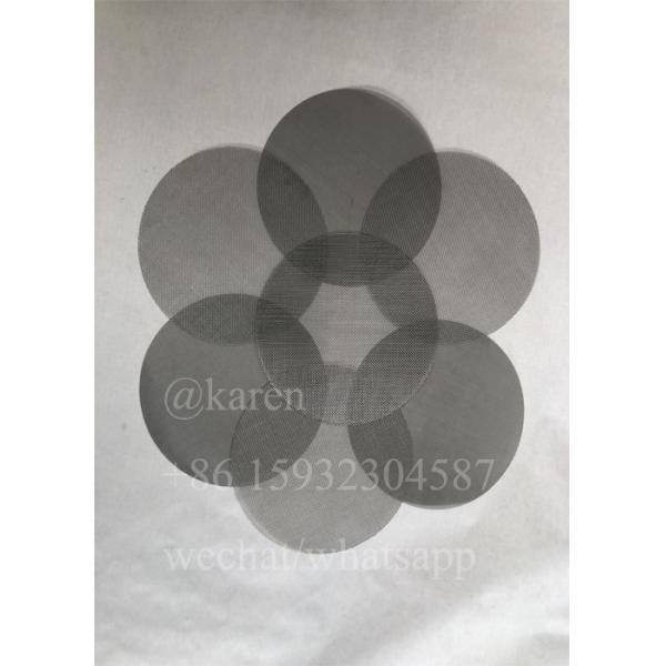Plain Weave Dutch Weave Screens Filter Mesh Disc For Recycle Plastic Pellets Machine