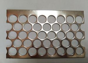 2 mm Stainless Steel Perforated Mesh , Speaker Grille Perforated Metal Sheet