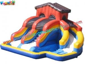 China Popular Outdoor Inflatable Water Slides , Inflatable Pool Slide With CE , EN14960 on sale