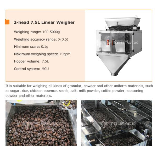 Snack Automatic Linear Weigher Packaging Machine Linear Weigher With VFFS Machine