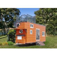 Light Steel Frame Prefab Tiny House On Wheels With Small Terrace For Sale And for sale