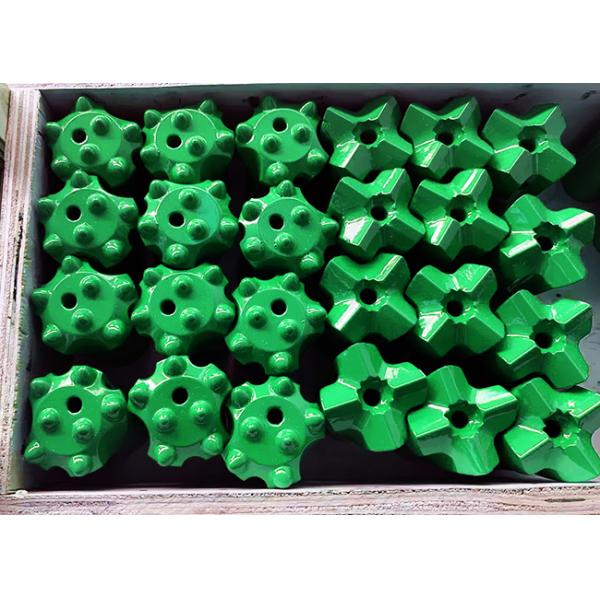 Tapered Rock Drilling Tools 4° 46mmTaper Button Drill Bit for Drifting / Tunneling