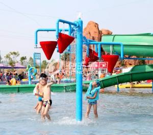 Wholesale Colorful Carp Spray Park Equipment For Children / Kids in Water Park Fiberglass Equipment from china suppliers