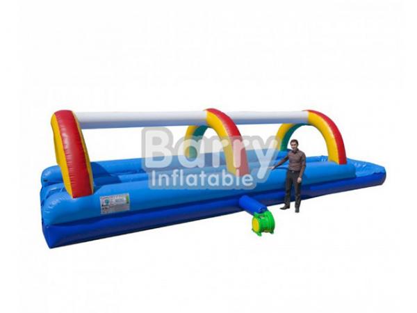 Quality Commercial Rainbow Inflatable Water Slide Inflatable Slip And Slide For Kids for sale