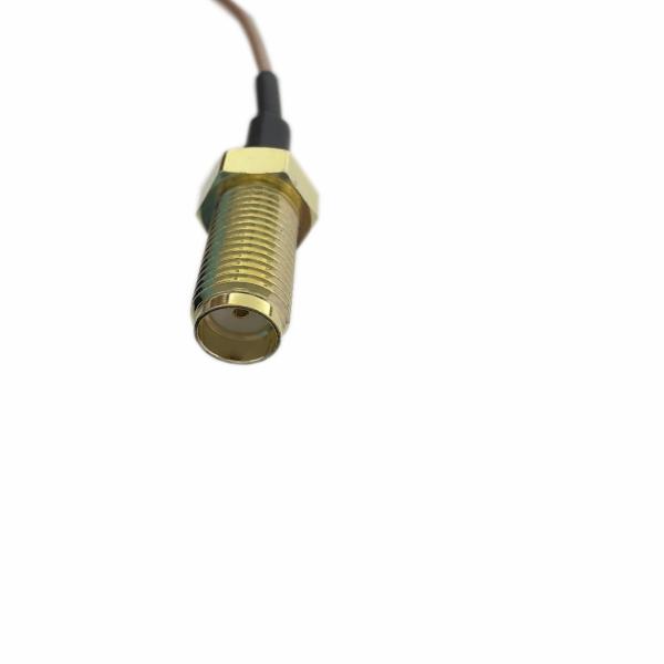 Push Interface RF Cable Assembly Gold / Nickel Plated For Industrial Control Systems