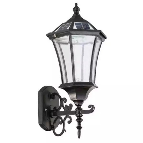 European Style Solar Pillar Lights Integrating Intelligent Illumination With Auto Control