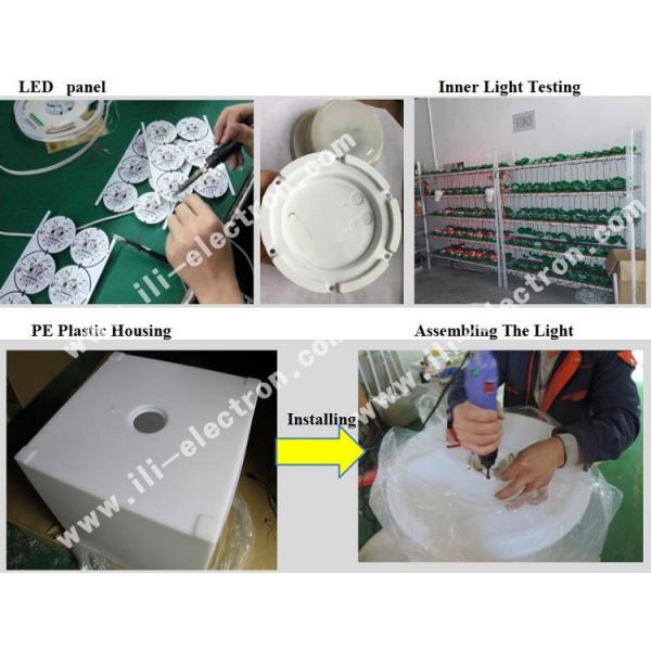 Modern design Square Set high bar cocktail white PE plastic led light bar table