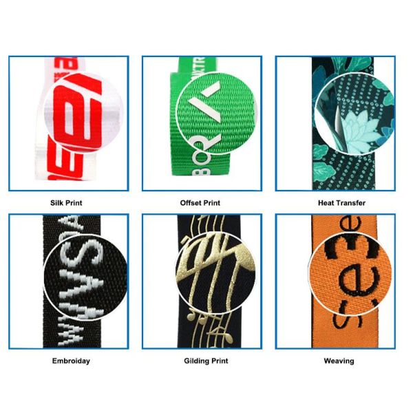 Custom Printed Polyester Lanyard with Metal Hook Attachment for ID Card Holder Neck Strap