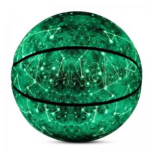 China Basketball Official Size 7 Light Up Streetball Fluorescent Bright Basketball Ball for Night Game on sale