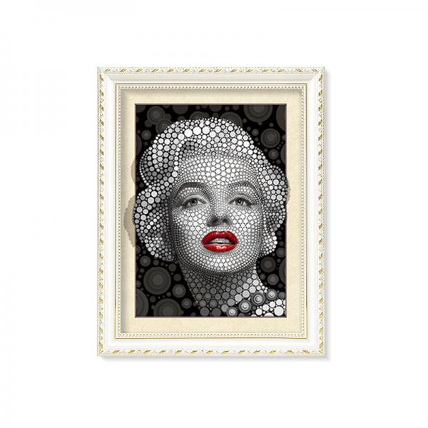 Quality Marilyn Monroe Portrait And Flowers & Birds 3D Lenticular Image 30 x 40cm Frame Art Prints for sale