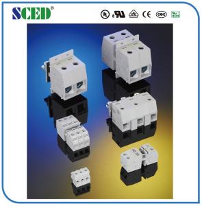 Wholesale 85A Feed Through Terminal Block 600V 12.1mm Grey Wall Panel Mount Connector from china suppliers