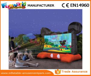 Wholesale Mickey Mouse Advertising Inflatables / Inflatable Movie Screen Black And Red Projection Cloth from china suppliers