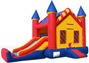 China Full Size Inflatable Bouncer Combo Big Jumpy House Silk Printing Enviroment - Friendly on sale