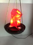 red led silk macrocosmos flame light with iron shell