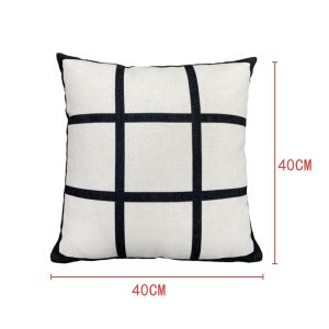 Custom Throw Pillow Cases Personalized Logo Square Linen Sublimation Pillow