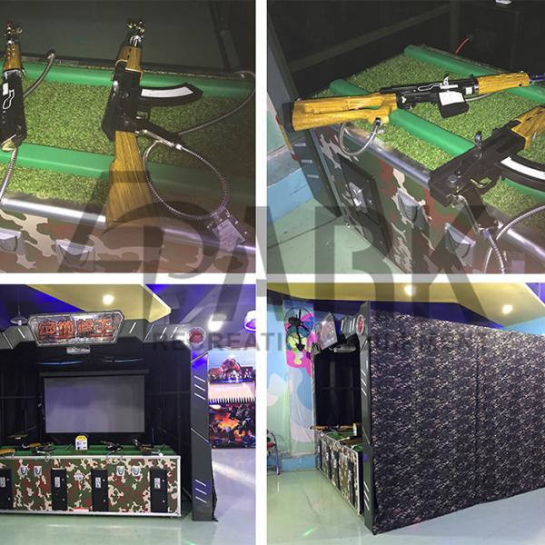 Metal & Acrylic Amusement Shooting Arcade Machines With HTC Vive Helmet