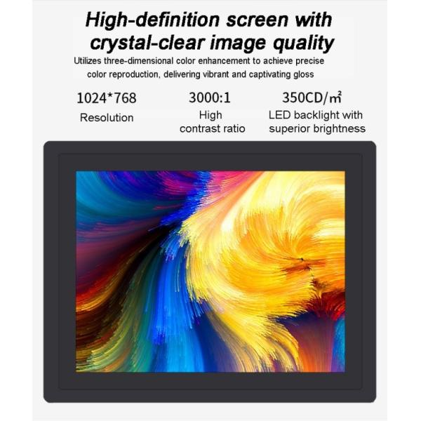 New 21.5 Inch IP65 Level Protection Industrial Wall Mount TouchScreen Computer All-In-One Design