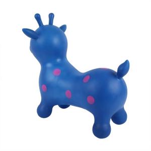 Wholesale New Arrival dot print PVC inflatable toys kids ride animal plastic jumping deer middle size from china suppliers