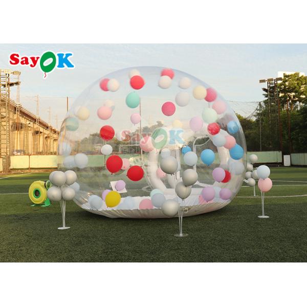 0.6mm PVC Bubble Bounce House Room Inflatable Clear Domes Customize