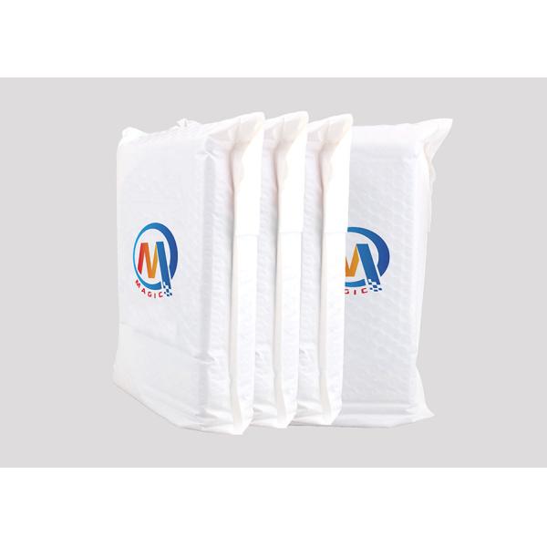 Eco friendly Poly Bubble Mailers Shipping Bag With Full Colors Custom Logo Printing