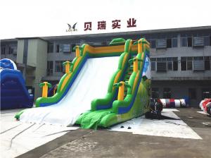 Wholesale Professional Commercial Inflatable Slide For Kids Green Jungle Single Lane from china suppliers