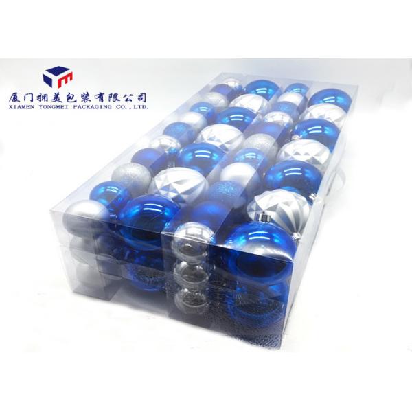 Clear PVC Packaging Boxes For Christomas Decoration A Handle On Top Hard Plastic Box