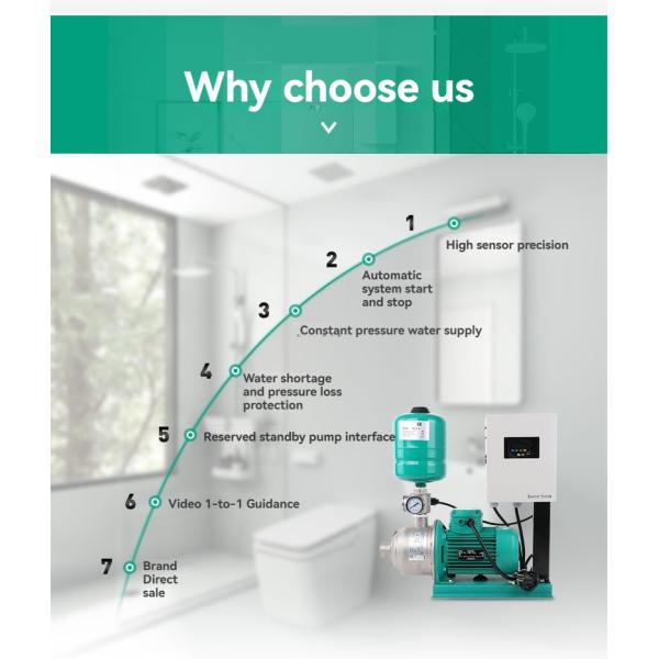 Hotel Bath Variable Frequency Water Supply Booster Pump for Hot Water Supply