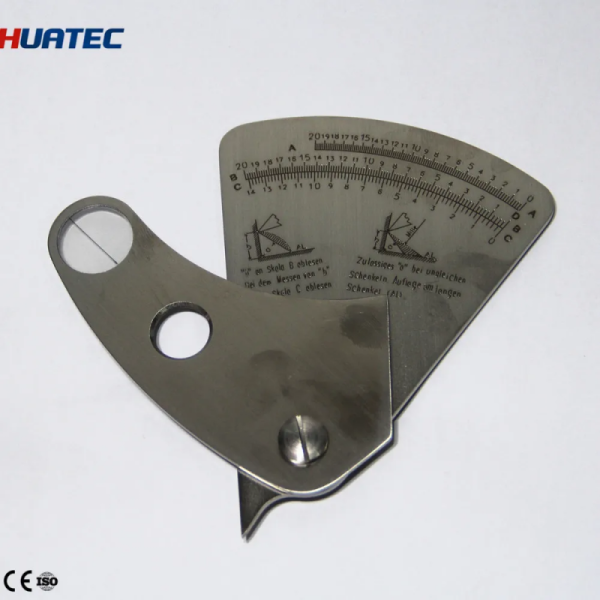 Portable Multi-Function Fan Shape Welding Gauge for Fillet, Undercut and Gap Measurement