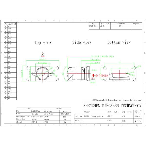 Effortlessly handle motion blur and lost details with Sinoseen IMX415-AAQR-C CMOS Image Sensor s 90FPS high frame rate