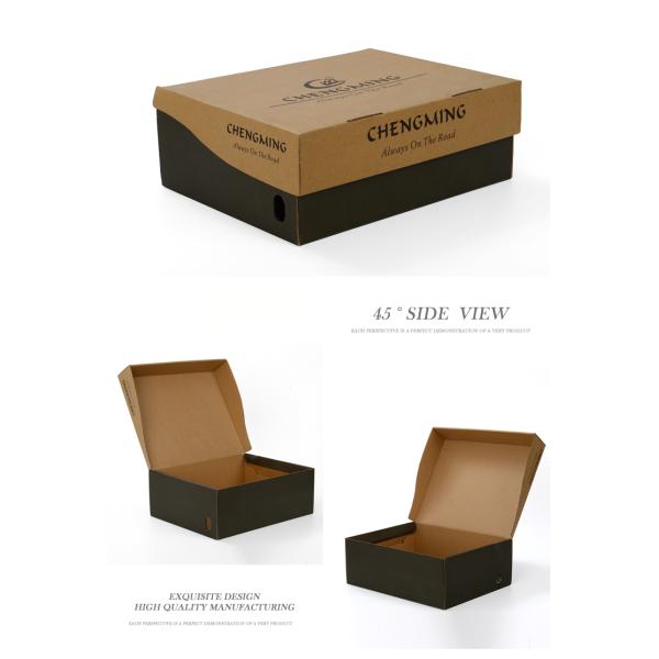 Empty Carton Corrugated Packaging Box For Shoe , Corrugated Cardboard Boxes