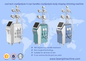 China Body Shaping Cryolipolysis Vacuum Machine , 4 Handles Cryolipolysis Fat Freeze Slimming Machine on sale