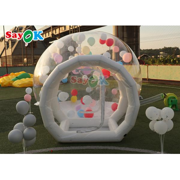 0.6mm PVC Bubble Bounce House Room Inflatable Clear Domes Customize