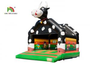 Wholesale Customized 6.6*5.0*5.7m Black Cows Inflatable Bouncy Castle With EN71 Digital Printing from china suppliers