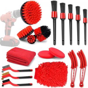 China 18pcs Car Detailing Spin Brush Kit Makeup Brush Odm on sale
