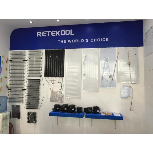 roll bond panel evaporator for refrigeration