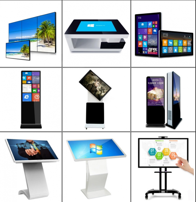 Android 6.0 Interactive Touch Screen Kiosk 350cd/M2 Touch Screen Interactive Kiosk