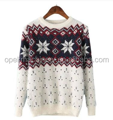 Fully Fashion Automatic Computerized Flat Knitting Machine Single Double Three System Sweater
