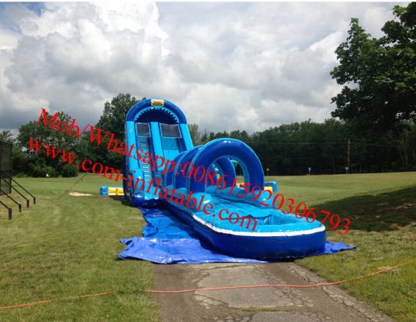 Quality Big inflatable water slide inflatable water slide for kids and adults 60x12x30ft for sale