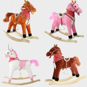China Cute Children Rocking Horse Toys Sound Moving Mouth Tail Led Light Big on sale