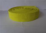 4 Cm Knitted Polyester Elastic Webbing Yellow Custom Strong Patterned